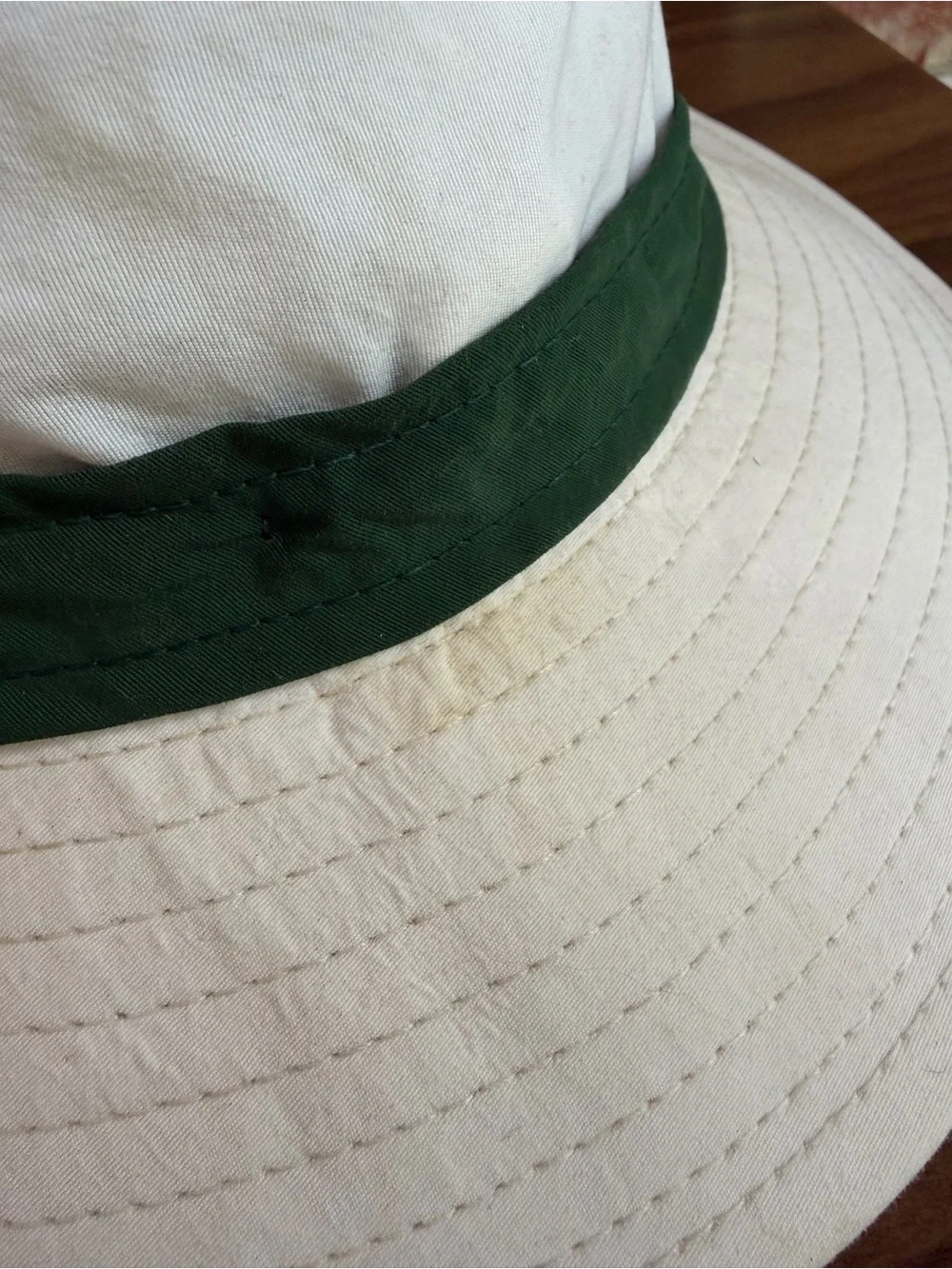 Vintage Titleist Golf Bucket Hat White Green Made USA 90s Large